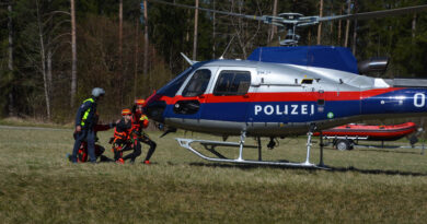 Hubschrauberübung mit dem Innenministerium