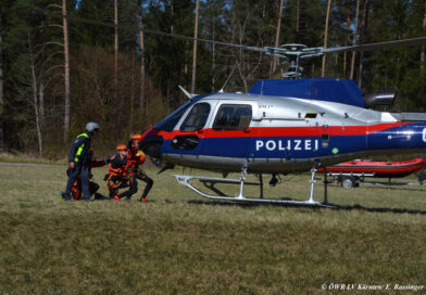 Hubschrauberübung mit dem Innenministerium