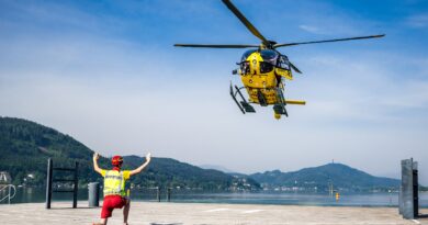 Großübung im Strandbad Klagenfurt
