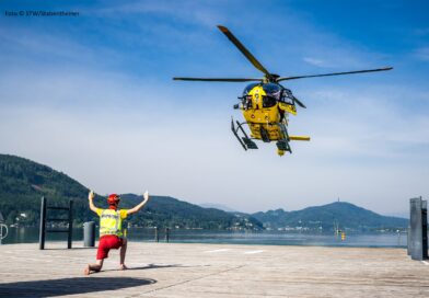 Großübung im Strandbad Klagenfurt