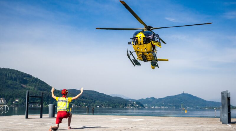 Großübung im Strandbad Klagenfurt